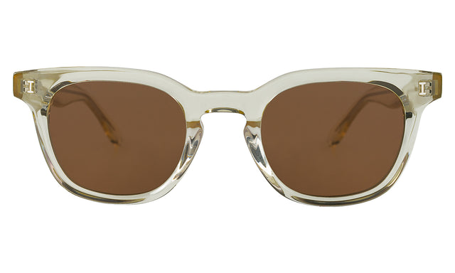 Veneto Sunglasses in Champagne with Brown Flat