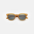 Front view of Veneto Sunglasses in Honey/Olive Flat