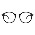 Front view of Village Optical in Black/Matte Black/Optical