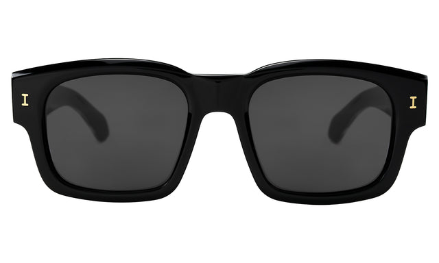 Vito Sunglasses in Black/Gold with Grey
