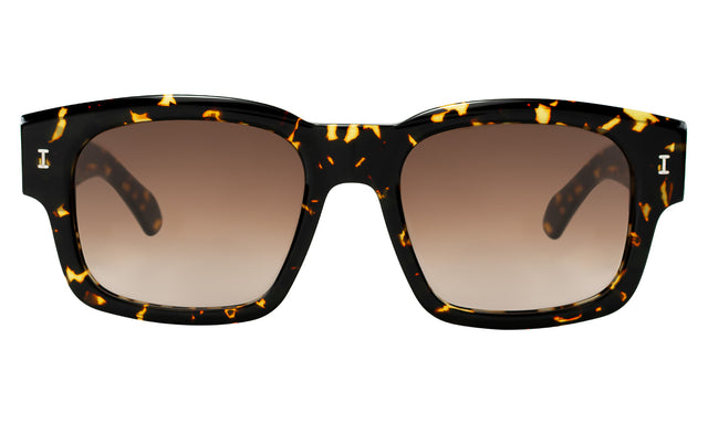 Vito Sunglasses in Flame with Brown Gradient