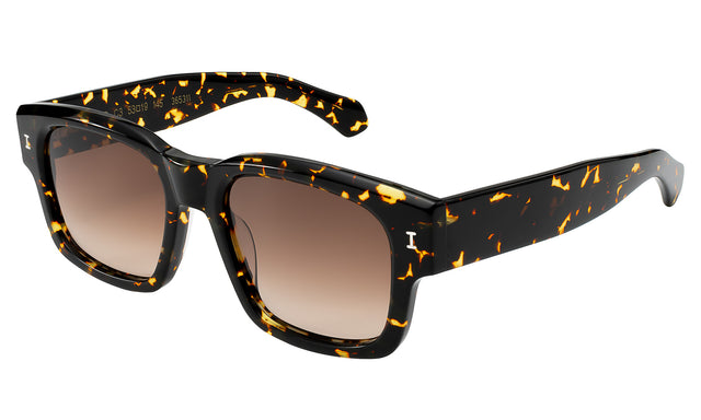 Vito Sunglasses Side Profile in Flame / Brown Gradient