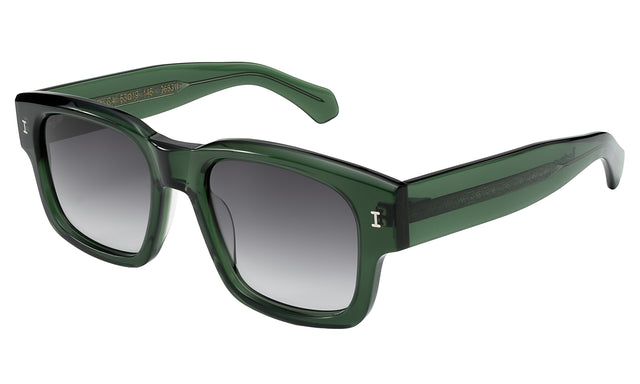 Vito Sunglasses Side Profile in Pine / Grey Gradient