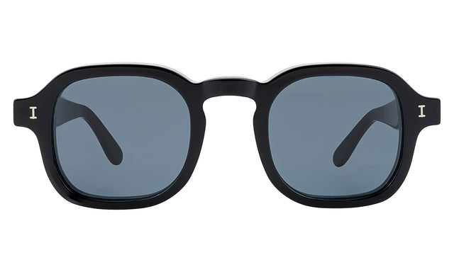 Washington Sunglasses in Black with Grey Flat