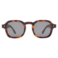 Front view of Washington Sunglasses in Havana/Grey Flat