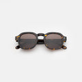 Front view of Washington Sunglasses in Star Tortoise/Brown Flat