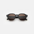 Front view of Will Sunglasses in Black/Brown