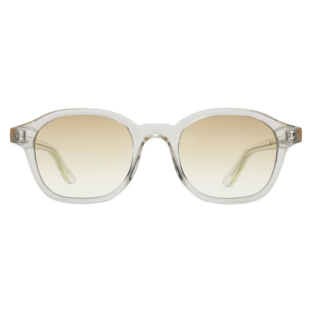 William Sunglasses front view in Champagne with Taupe Gradient