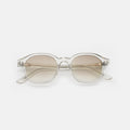 Front view of William Sunglasses in Champagne/Taupe Gradient