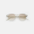 Front view of William Sunglasses in Champagne/Taupe Gradient
