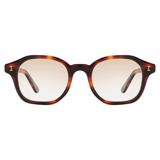 William Sunglasses front view in Havana with Taupe Gradient