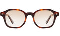 Front view of William Sunglasses in Havana/Taupe Gradient