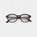 Front view of William Sunglasses in Matte Black/Taupe Gradient