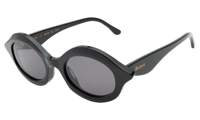 Willow Sunglasses side view in Black / Grey