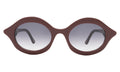 Front view of Willow Sunglasses in Bordeaux/Grey Gradient