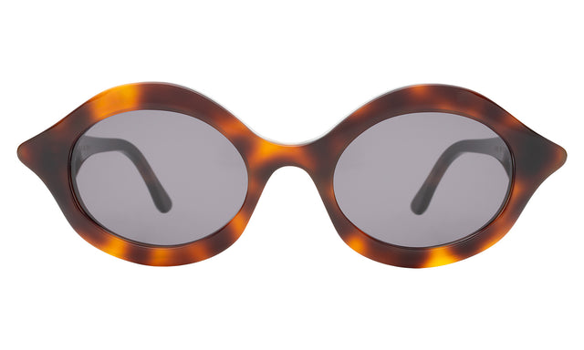 Willow Sunglasses front view in Havana with Grey