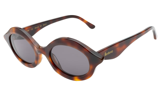 Willow Sunglasses side view in Havana / Grey