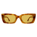 Front view of Wilson Sunglasses in Amber/Honey Flat See Through