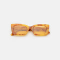 Front view of Wilson Sunglasses in Amber/Honey Flat See Through