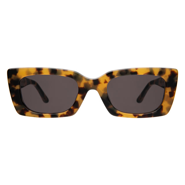 Wilson Sunglasses front view in Tortoise with Grey Flat