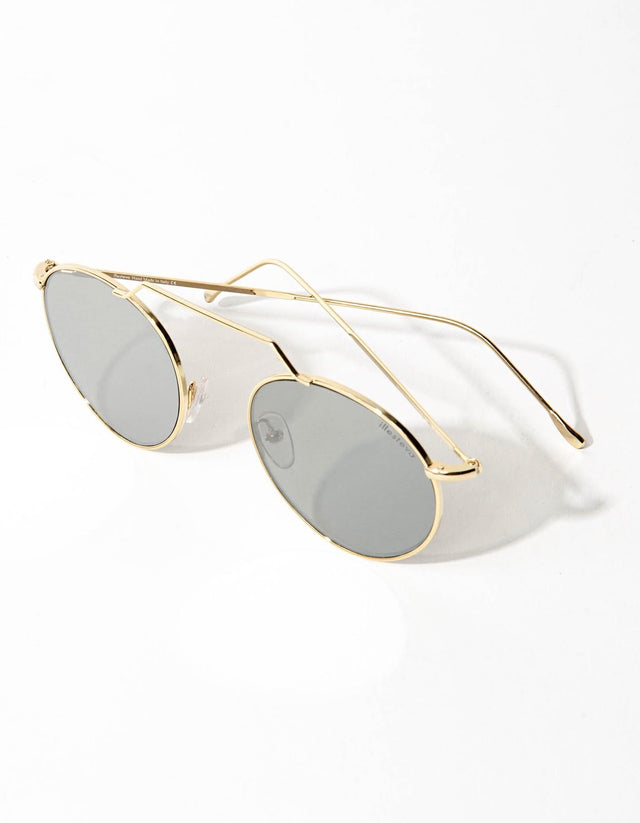 Wynwood II in Gold with Silver Mirror lenses