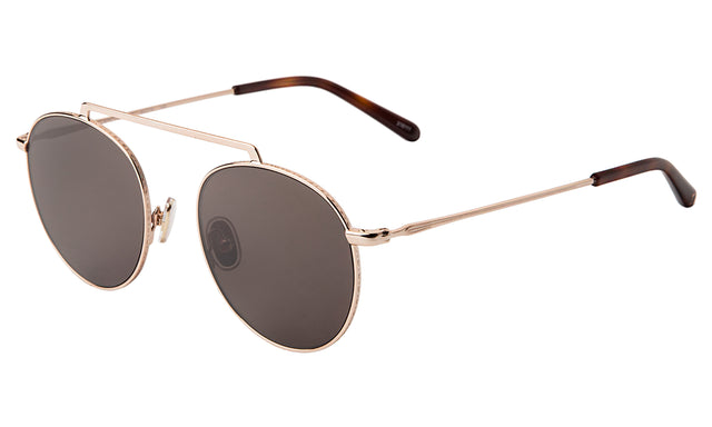 Allapattah Sunglasses side view in Rose Gold Grey Flat