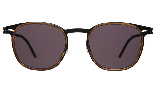 Astor Titanium Sunglasses in Scotch/Matte Black with Grey