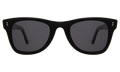 Front view of Austin Sunglasses in Black/Grey Flat
