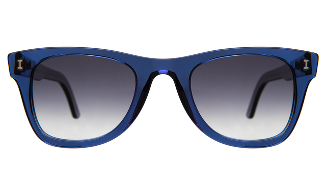 Austin Sunglasses in Cobalt with Grey Flat Gradient