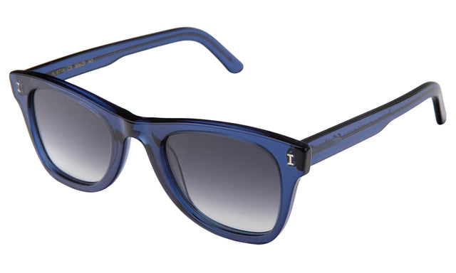 Austin Sunglasses Side Profile in Cobalt / Grey Flat Gradient