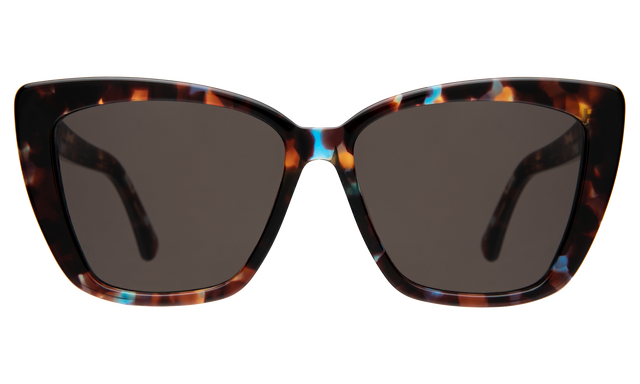 Barcelona Sunglasses in Sea Glass with Grey Flat