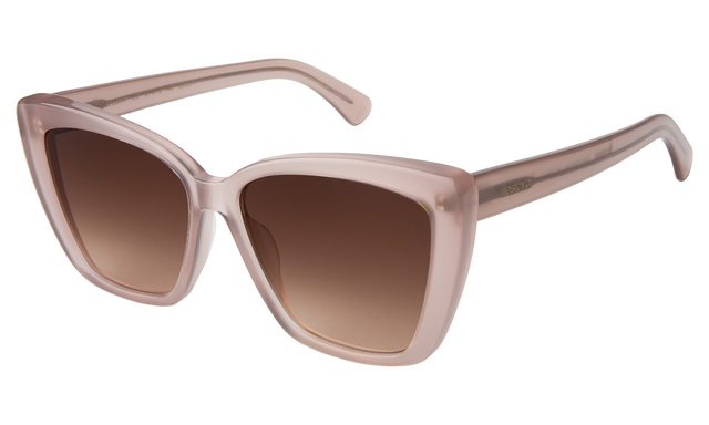 Barcelona Sunglasses Side Profile in Thistle / Brown Flat Gradient
