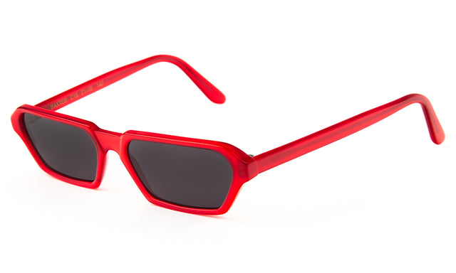 Baxter Sunglasses side view in Red / Grey