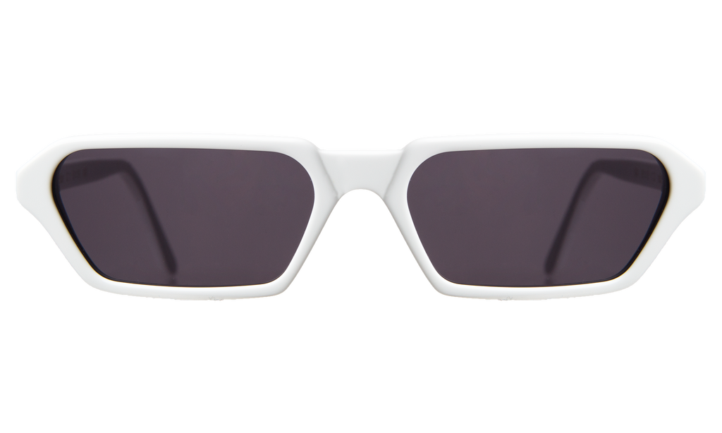 Illesteva Cream Rectangular Sunglasses with Dark Lenses Luna Sunglasses | illesteva main image 3