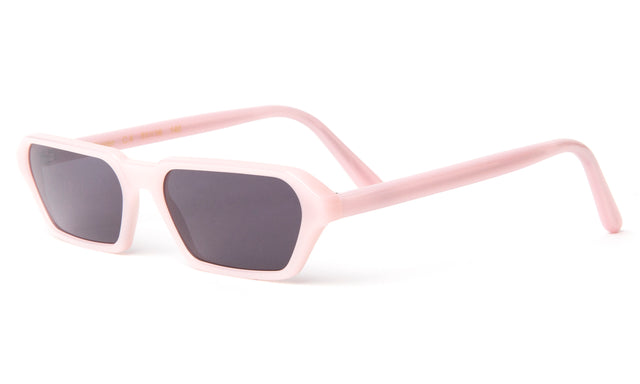 Baxter Sunglasses side view in Pale Pink / Grey