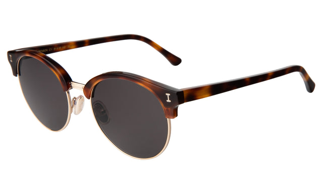 Benson Sunglasses Side Profile in Havana Gold / Grey