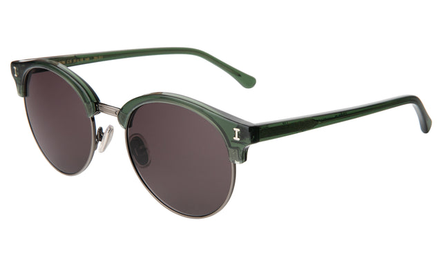Benson Sunglasses Side Profile in Pine/Gunmetal / Grey