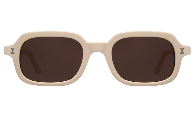 Berlin Sunglasses in Cream with Brown