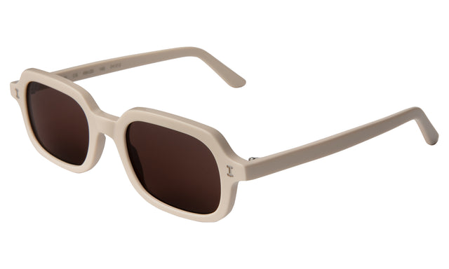 Berlin Sunglasses Side Profile in Cream / Brown