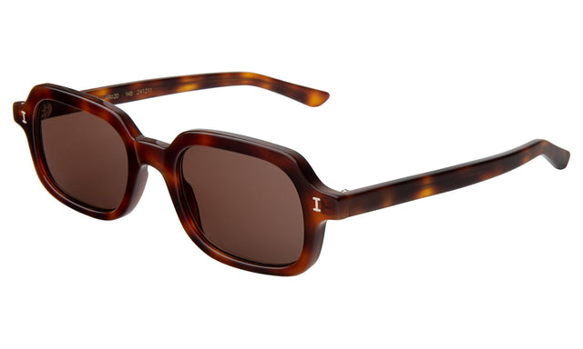 Berlin Sunglasses Side Profile in Havana / Brown