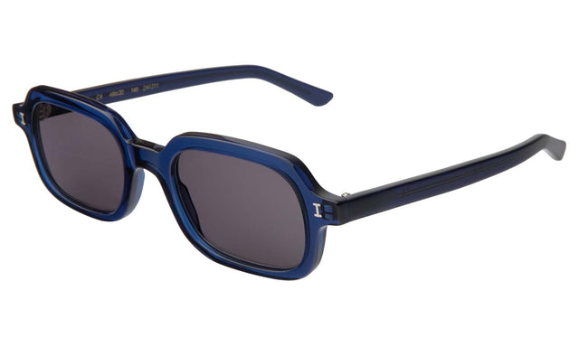 Berlin Sunglasses Side Profile in Navy / Grey