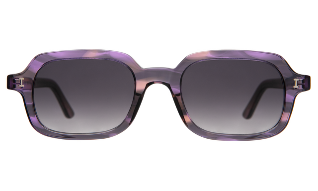Berlin Sunglasses in Purple Aurora with Grey Gradient