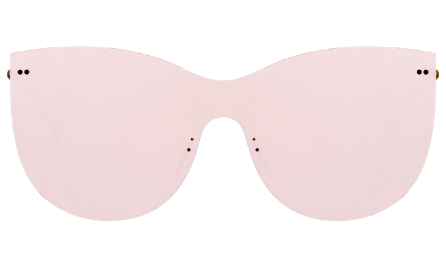 Boca Mask Sunglasses in Bright Rose with Bright Rose