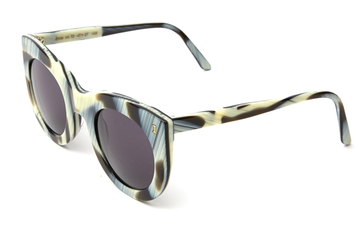 Boca Sunglasses in Horn with Grey lenses, side view