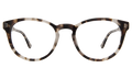 Front view of Bristol Optical in White Tortoise/Optical