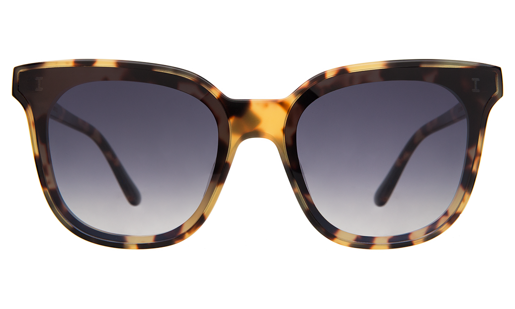 NEW ILLESTEVA women\'s camille 64 sunglasses in berry tortoise Camille64BerryTortoiseGreyFron  main image 4