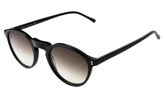 Capri Sunglasses Side Profile in Black / Olive Gradient