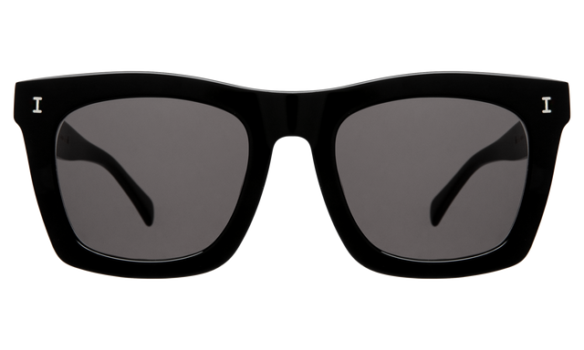Charleston Sunglasses in Black with Grey Flat