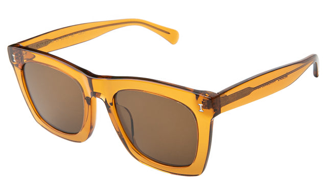 Charleston Sunglasses side view in Cider / Brown Flat