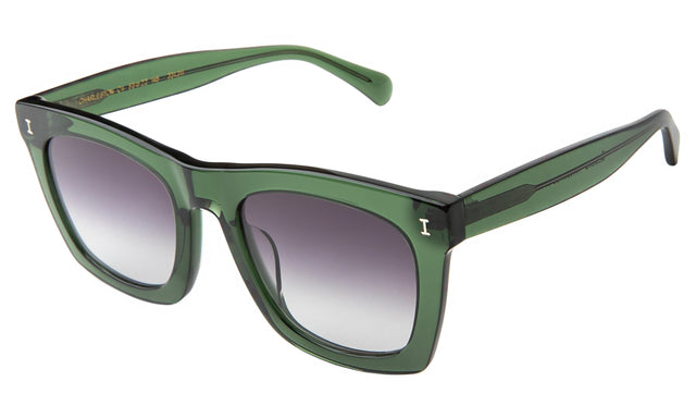 Charleston Sunglasses side view in Pine / Grey Flat Gradient